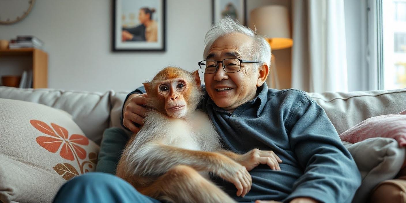 Emotional Bond Between Monkeys and Owners